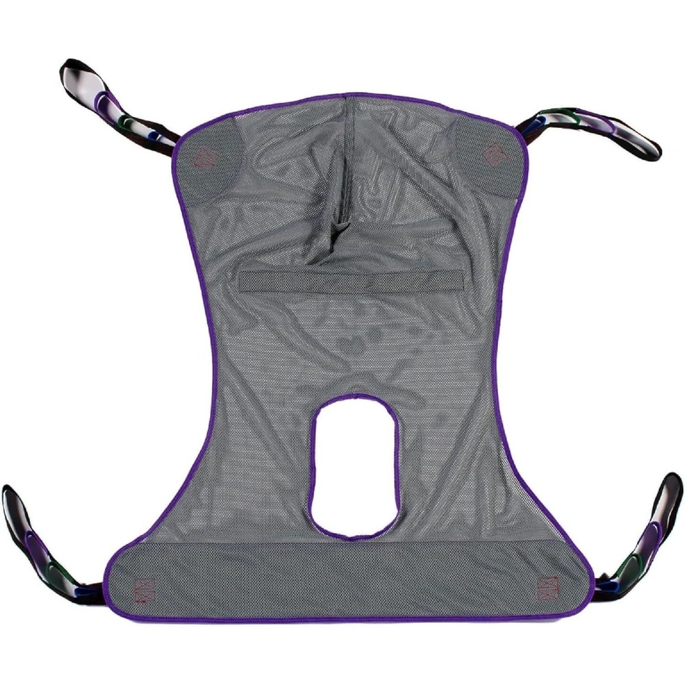 Patient Aid Large Mesh Patient‎ Lift Sling Full Body Commode 350lb Transfer